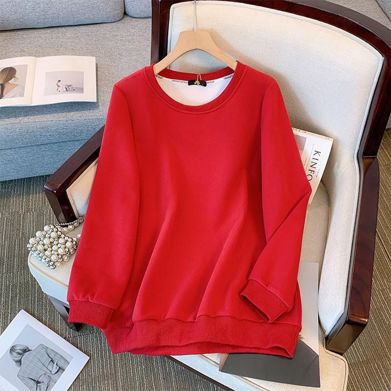 Plus Size Womens Long Sleeve Loose Hoodie Sweater Winter 9 Colors 120-350lbs