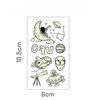 Little Sexy Cute Tattoo for Women Glowing Dark Taty Waterproof Fake Tatoo Luminous Tattoo Stickers Body Art Cartoon Tattoo