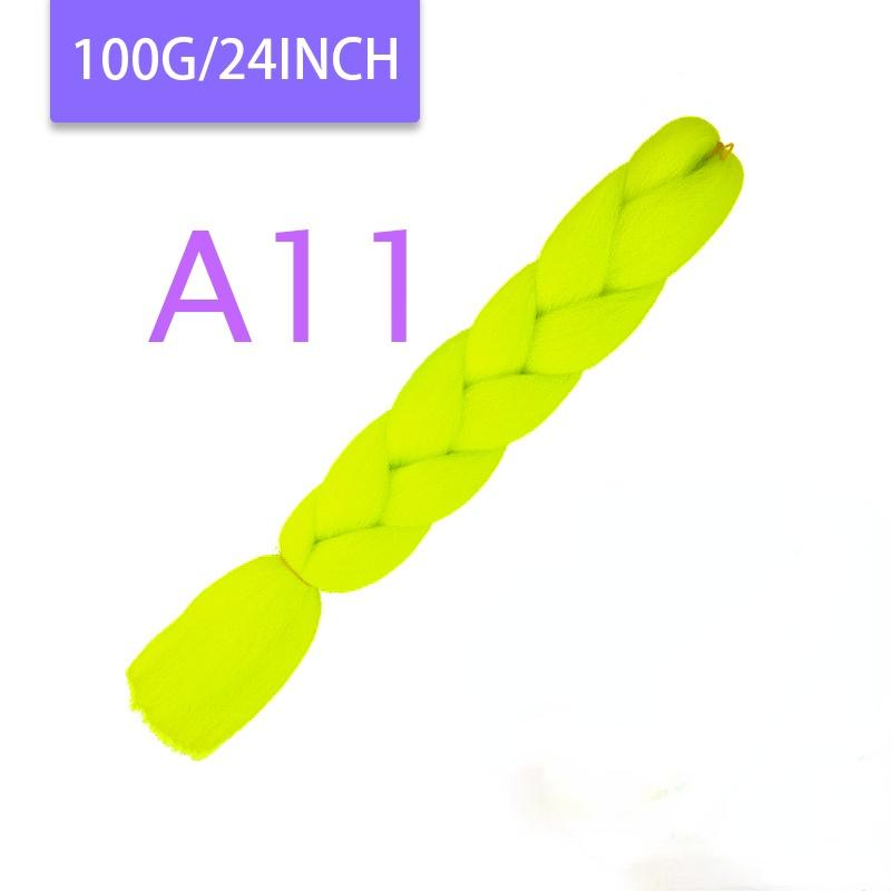 MISQUEEN Yaki Soft Hair Ombre Crochet Braiding Hair Extension For Braid 24 Inch Pink Synthetic Crochet Hair Jumbo Braid Hair