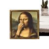 Мона Лиза Настенное Искусство для Ванной Комнаты Декор Закрывающая Нос, Винтажный Постер Туалет Смешной Смешная Картина на Холсте Стена Домашний Декор Искусство