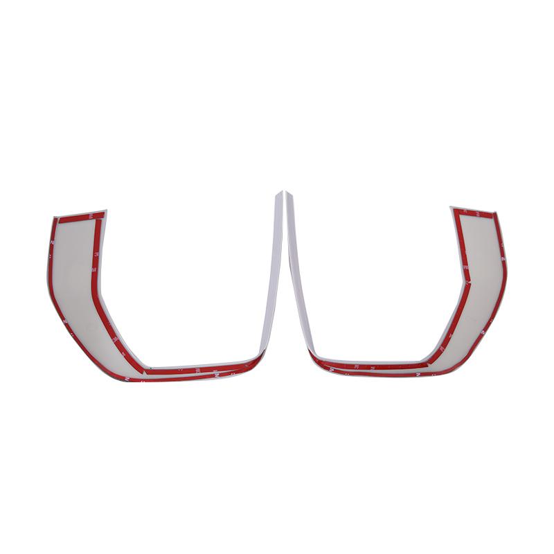 Стайлинг автомобиля, крышка передней противотуманной фары, рамка противотуманной фары, отделка ABS, серебристая для Land Rover Range Rover Evoque 2016-2018, интерьер