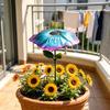 Plant Shade Umbrella Flower Flower Outdoor Sunshade Pot Umbrella Metal Parasol for Potted
