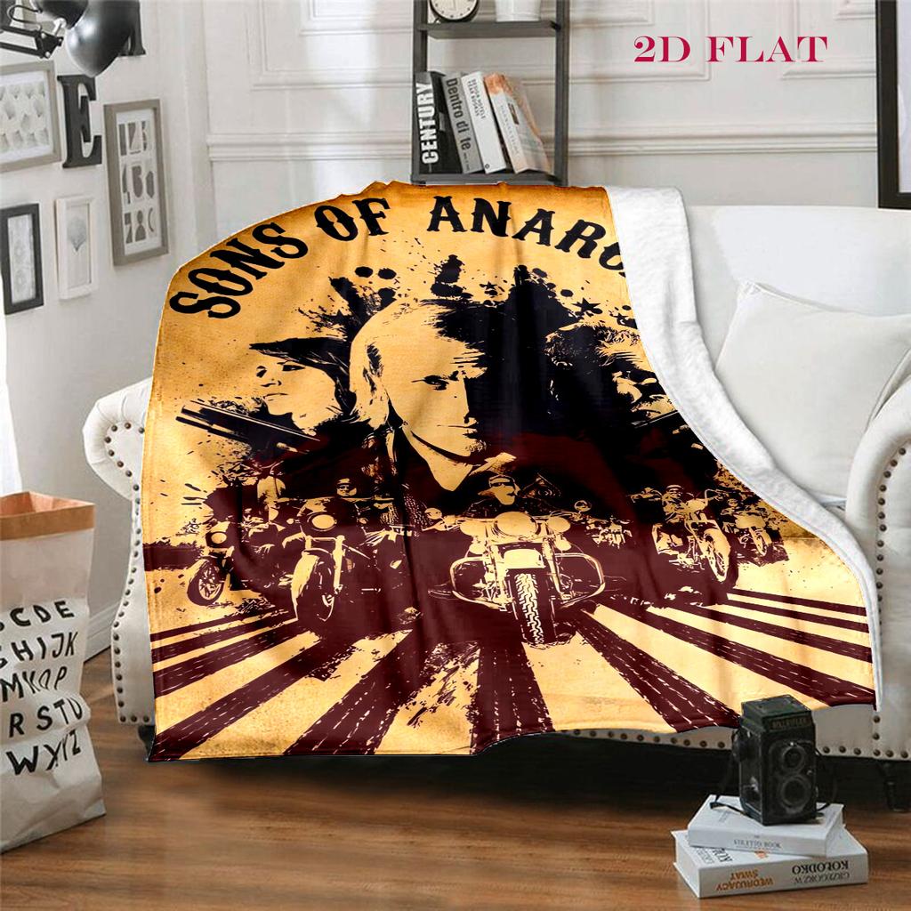 Rebellion Wheels: Sons Anarchy blanket Suitable for all seasons sofa blanket sheet Office rest blanket Nap Blanket