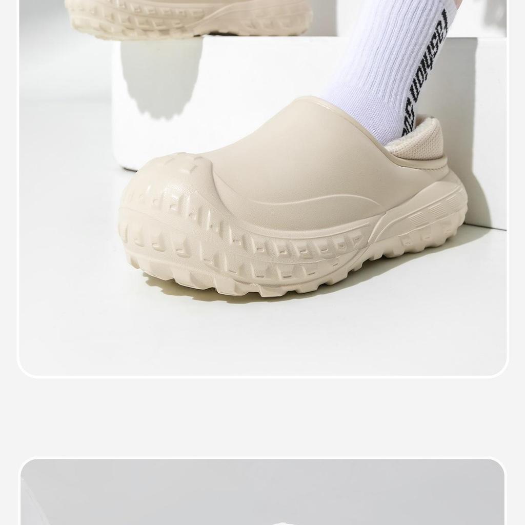 Нескользящие водонепроницаемые хлопковые тапочки Lidani для медсестер и врачей - Унисекс, зимние домашние туфли