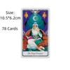 Tarot of The Divine Cards Game Traditional For Beginners Fate Visions Divination Edition Oracke Playing Board Deck