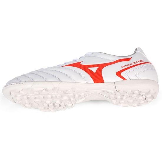 Mizuno Monarcida Синтетическая кожа Прочные футбольные бутсы Мужские футбольные бутсы Бело-красные P1GD222562