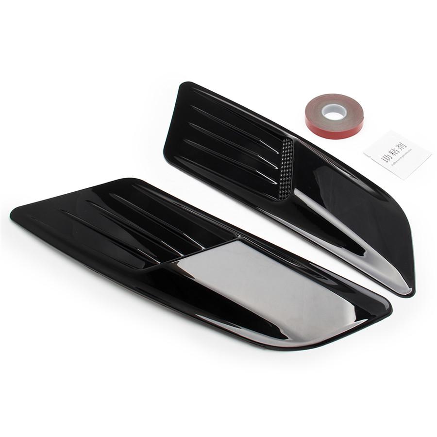 2x Car Air Flow Intake Hood Vent Bonnet Cover For Ford Mustang 2015-2017