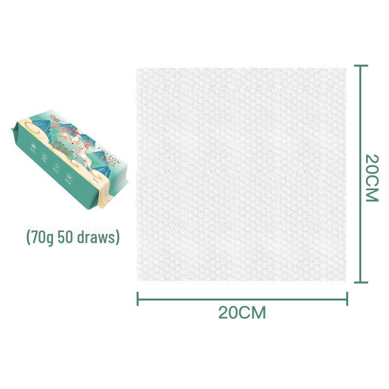 Упаковка из 50 одноразовых полотенец для лица из чистого хлопка для мужчин и женщин — мягкие, бумажные очищающие полотенца.