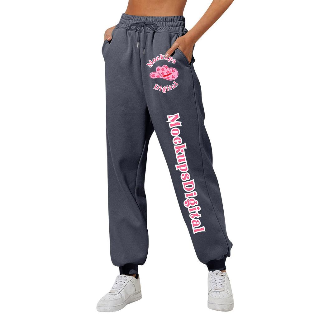 Женские повседневные модные спортивные штаны с мелким принтом повседневные брюки