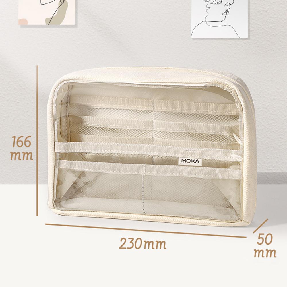 Прозрачный пенал большой вместимости, новая сумка для ручек, для студентов