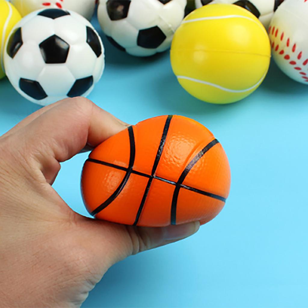 Набор из 12 мини-теннисных мячей из высокоэластичной пены, мягкий спортивный мяч для помещений и улицы для детей, набор мягких теннисных мячей из пены