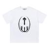 Cross-border new graffiti letter printing European and American street trendy brands loose and versatile casual men's and women's short-sleeved round