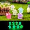 Adorable Resin Colorful Night Glowing Mushroom Fluorescent Craft Plant Decor