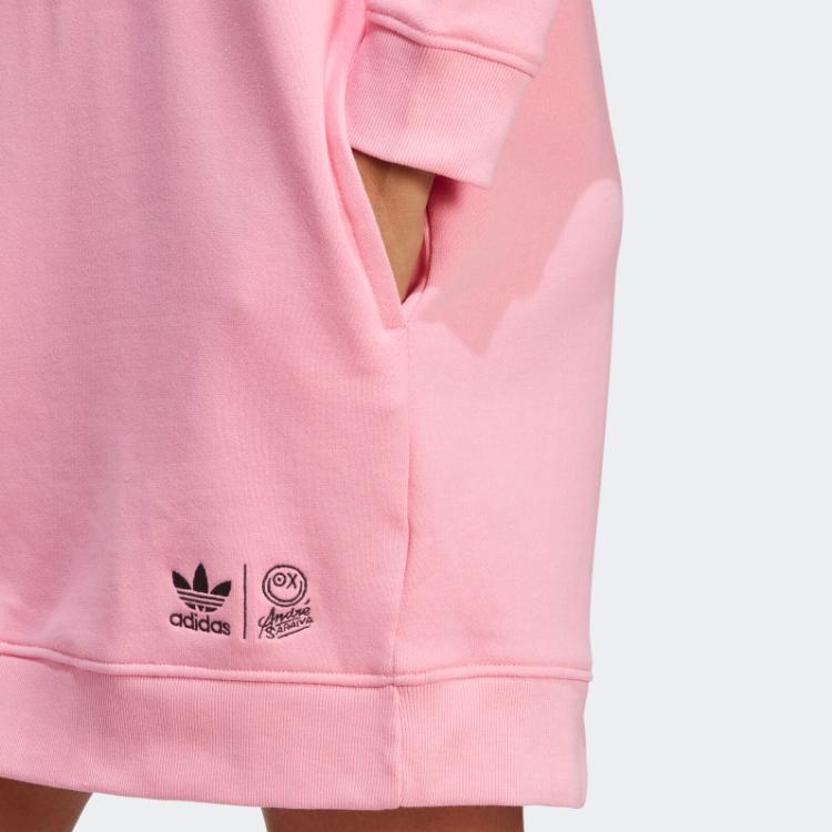 Adidas Спортивная юбка с принтом алфавита Женская нижняя часть Bliss-Pink HY4269