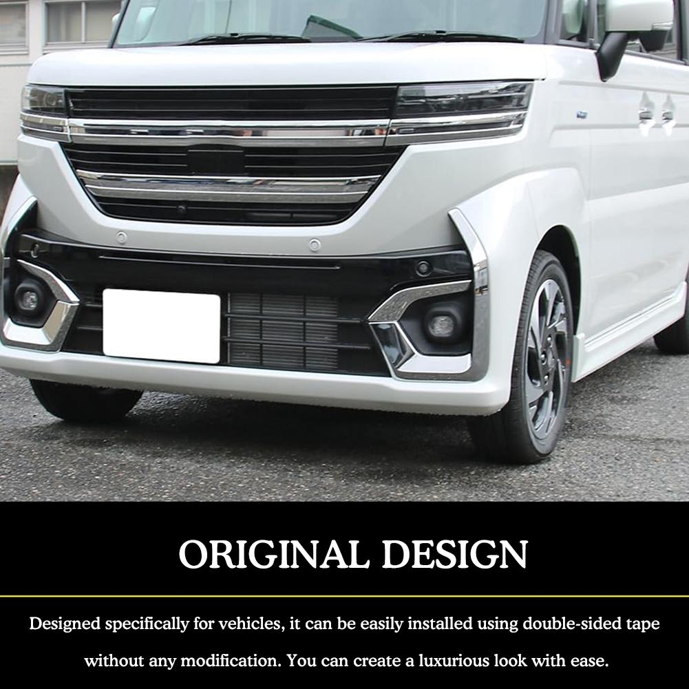 Хромированная декоративная накладка на реснички противотуманных фар 2024 для Suzuki Spacia Custom, аксессуары для украшения автомобиля B7M5