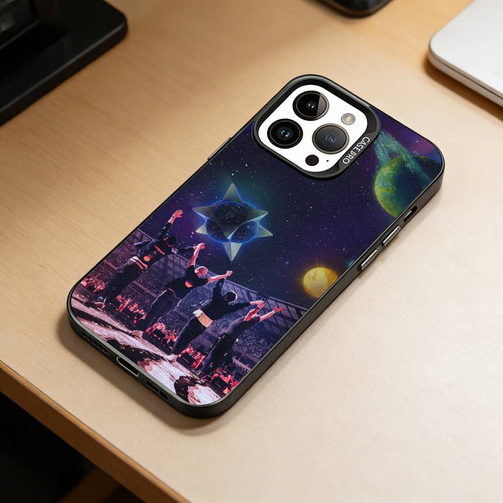 Band C-Coldplay  Phone Case For iPhone 17,16,15,14,13,12,11 Plus,Pro Max,XS,Colorful Silver Black Cover