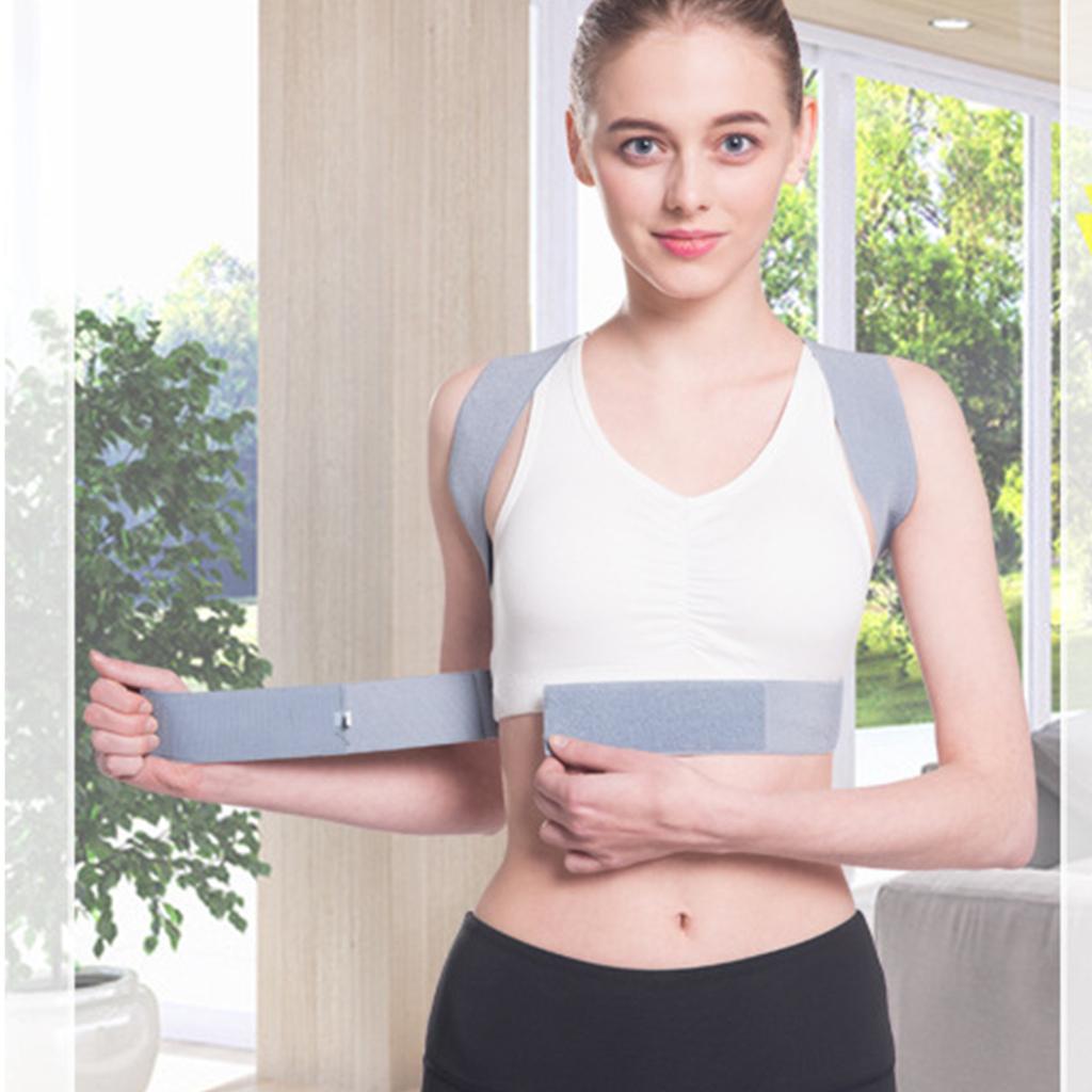 Корректор осанки спины Поддержка ключиц Противосутулость Регулируемый тренажер для спины Унисекс Корректор против горба