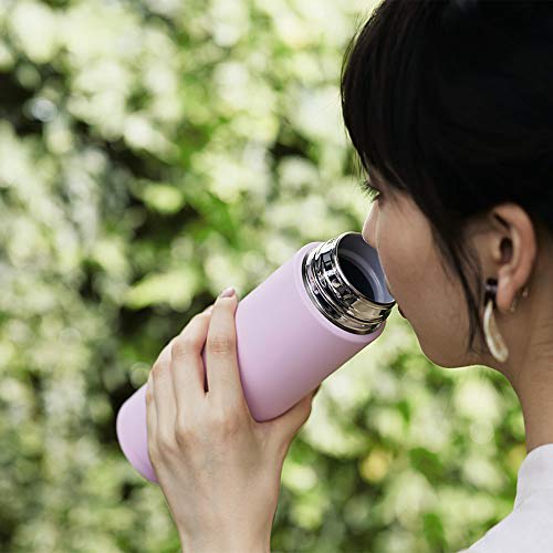 ZOJIRUSHI Water Bottle Screw Stainless Steel Mug Seamless 0.36L Pale Orchid SM-ZA36-VM