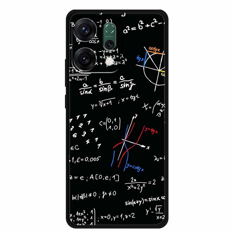 For Oppo Reno 14 5G Phone Case 6.59" Fashion Luxury Casing Black Silicone Soft Back Cover For Oppo Reno 14 Shockproof Capa Funda