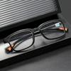 Men'S Square Frame Myopia Glasses Ultra Lightweight Simple Comfort Minus Diopter Eyeglasses Women'S Eyepieces Diopter To -4.0