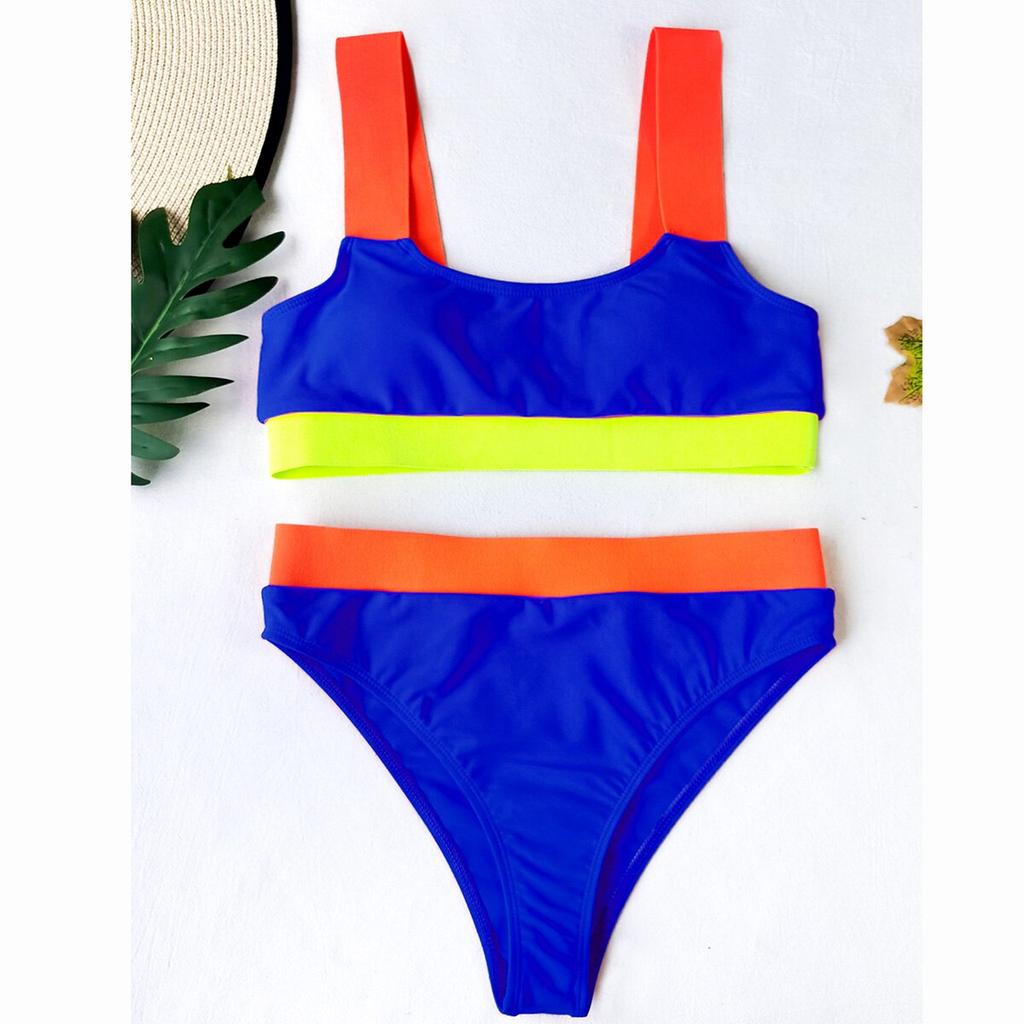 Женский купальник, женский лоскутный купальник, бикини с высокой талией, сексуальный комплект бикини, купальный костюм с эффектом пуш-ап, купальный костюм Biquini