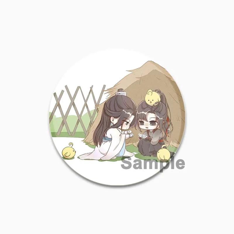 32/44/58mm Mo Dao Zu Shi Badge Anime Cartoon Brooches Cosplay Cute Rabbit Enamel Pins for Clothes Backpack Hat Collar Jewelry Accessories