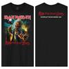 Футболка Iron Maiden Purgatory "Alive In America" с двусторонней печатью, Хэви-метал Рок-группа Графическая футболка с Эдди, Унисекс Классическая Черная Уличная одежда