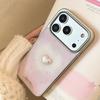 Розовое пятнышко любовь подходит для чехла для мобильного телефона Apple 17promax iphone16 гальваническое покрытие 15 жесткий 13 Корейский блеск