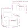 Electric Recliner Chair Cream Fabric