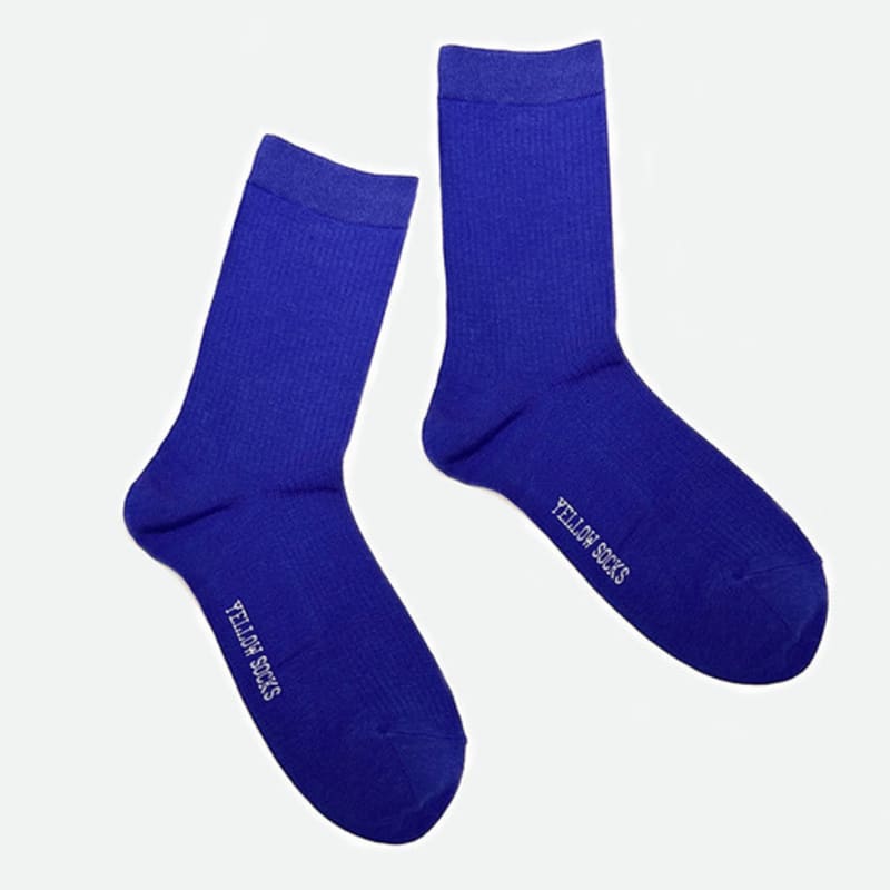 ЖЕЛТЫЕ НОСКИ МЯГКИЙ ГОЛЬДЖИ КОБАЛЬТОВО-СИНИЙ