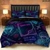 Death Note Pattern Bedding Quilt Set Quilt Cover Pillowcase Home Birthday Gift(1 * duvet cover + 2 * pillowcase, without core)