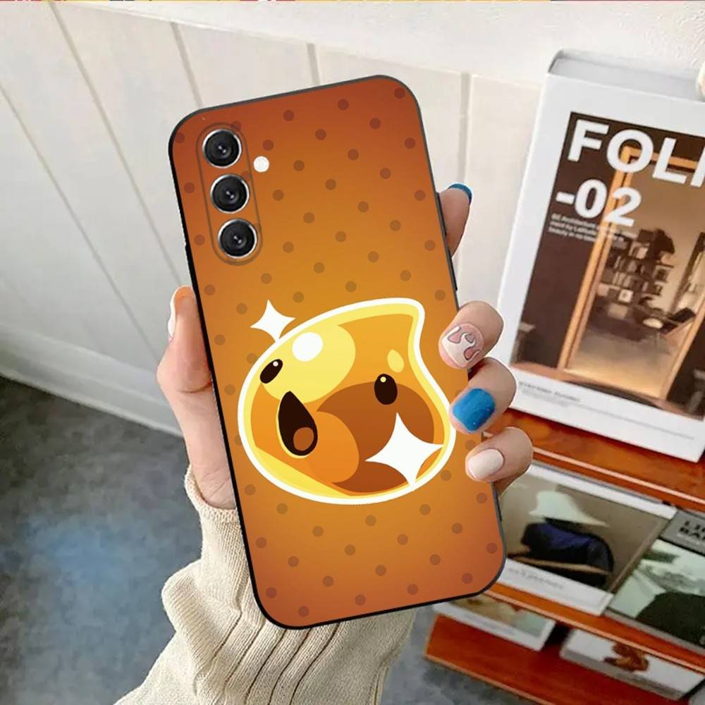Чехол для телефона S-Slime Rancher Чехол для телефона для Samsung Galaxy A13, A21s, A22, A31, A32, A52, A53, A71, A80, Мягкий черный корпус