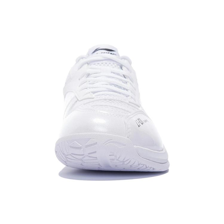 Li Ning Thunder Тренировочные Низкие Бадминтонные Кроссовки с Противоскользящей и Износостойкой Подошвой, Обеспечивающие Поддержку, Унисекс, Белые, AYTS024-1