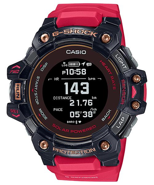 Casio Мужские часы G-SHOCK GBD-H1000-4A1, Нержавеющая сталь, Водонепроницаемость 200 м, Цифровые, Ударопрочные, Кварцевые
