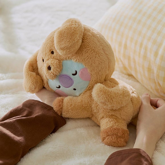 BT21 Кукла KOYA BABY FLUFFY, лежащая на полу/брелок для ключей/костюмный шкаф, набор из шляпы-ведра/мини-сумка с подвесками/сумка через плечо в виде куклы-лица (5 вариантов)