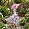 with Umbrellas Porch Goose Outfit Decorative Goose Statue Costume Lawn Goose Clothes  Celebration