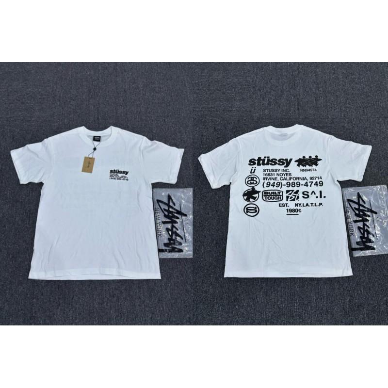 Mens Loose Fit Cotton Short Sleeve T-Shirt Heavyweight 230g Printed Tee Casual Wear