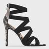 Women's European & American Fashion Stiletto Sandals with Pointed Toes, Peep Toe, Ankle Straps, and Roman Style