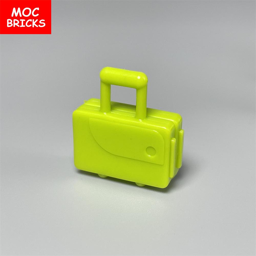 10 шт./лот MOC Блоки Чемодан с принадлежностями с длинной ручкой 37178 Дорожный чемодан Строительные блоки Аксессуары Детские игрушки Подарки