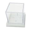 8cm Clear Baseball Box Holder Dustproof Acrylic Signed Ball Square Boxes
