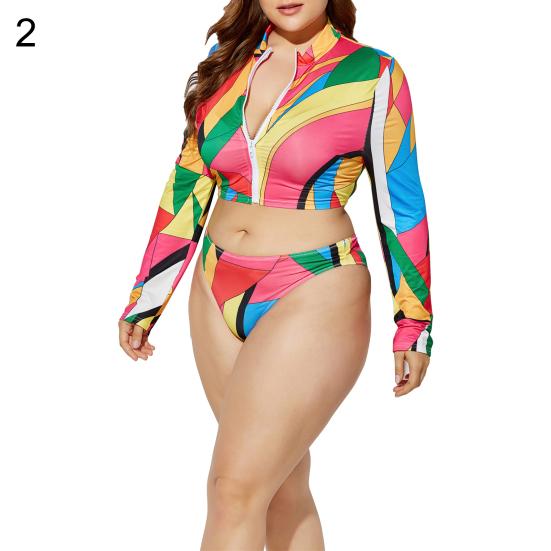 1 комплект летних бикини дышащих модных больших размеров с прозрачным принтом для женщин