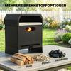 3 in 1 Outdoor Pizza Oven, Portable Wood Fired Pizza Maker with Handles, Stone and Peel