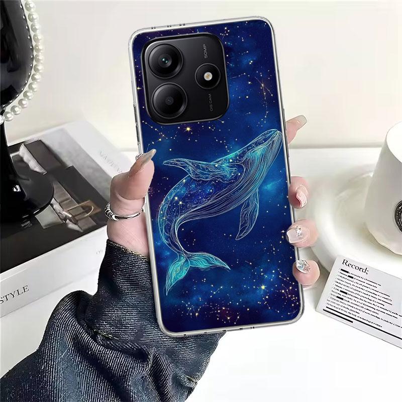 Горбатый кит Морской гигант Мягкий чехол для телефона Для Xiaomi Redmi Note 15 14 14S 13 12 Pro Plus 12S 11 11S 11E 10 10S 11T 5G Fundas Coqu