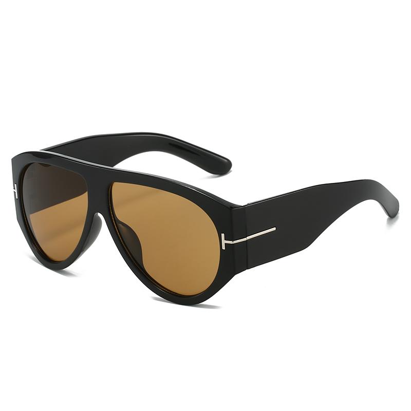 Ретро Оверсайз Авиаторы Женские Мужские Модные Очки с Большой Оправой Мужские Женские Винтажные Роскошные Брендовые Солнцезащитные Очки UV400