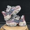 Женская мода массивные кроссовки осень новая платформа дышащая обувь для папы для женщин нескользящая толстая подошва спортивная обувь