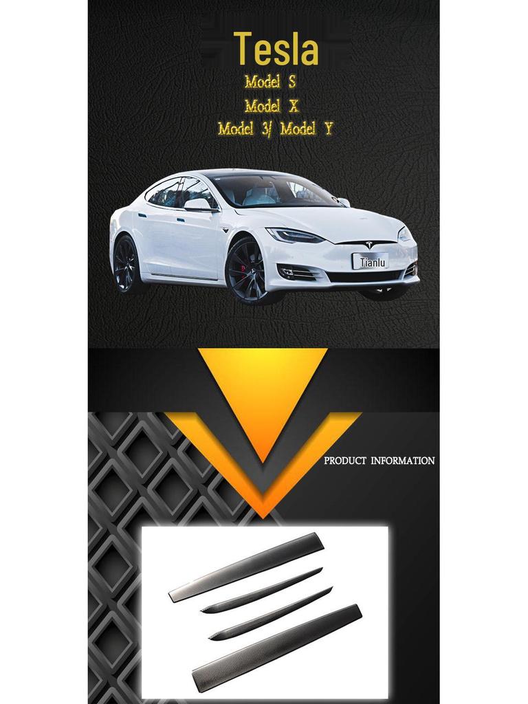 Tesla Model 3/Y Carbon Fiber Dashboard Center Console Trim Panel