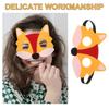 6pcs Non-woven felt mask Cosplay Fox Masks Japanese Mask Half Face Hand-painted Cat Fox Mask Masquerade Festival Cosplay Props