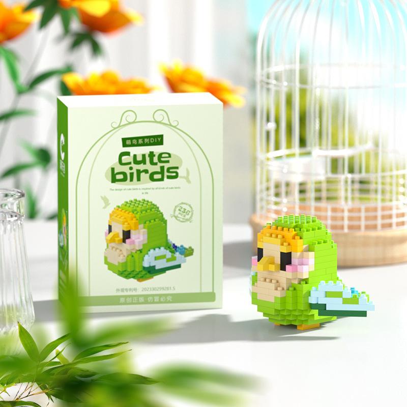 Chao Le Chuang 8909-20 Meng Bird Series Детские китайские строительные блоки Игрушки Сборка украшений Подарочные игрушки