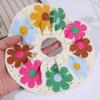 Elastic Crocheted Flower Scrunchies Bohemian Style Ponytail Hair Band Cute Sweet Hair Tie  Daily