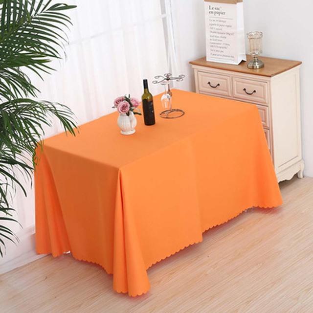 Table Cloth Solid Color Rectangular Tablecloths Wedding Elegant Conference Hotel Table Cover Exhibition Event Banquet Tablecloth